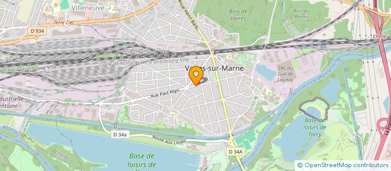 localisation de l'entreprise SAINTRIMA  VAIRES-SUR-MARNE
