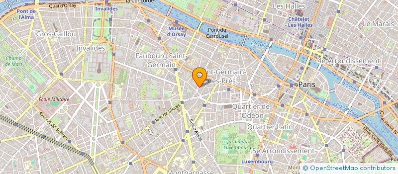 localisation de l'entreprise SAINTS PERES à PARIS