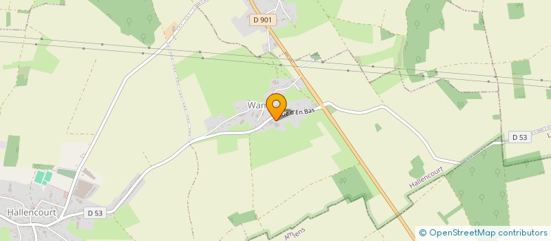 localisation de l'entreprise SAINTYVES  HALLENCOURT