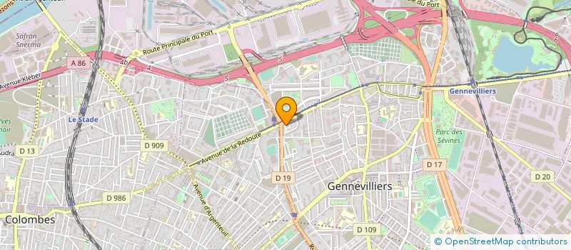 localisation de l'entreprise SAINVAL VTC à GENNEVILLIERS