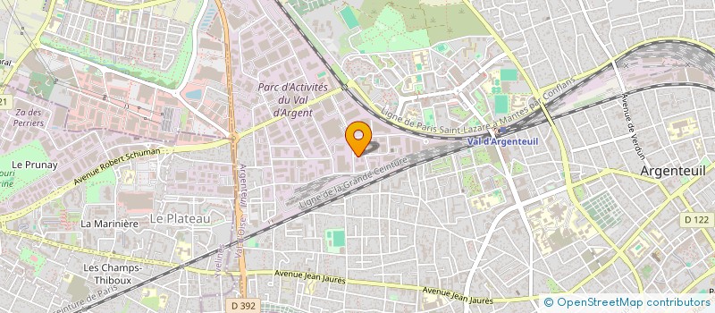 localisation de l'entreprise SAINVIC  ARGENTEUIL