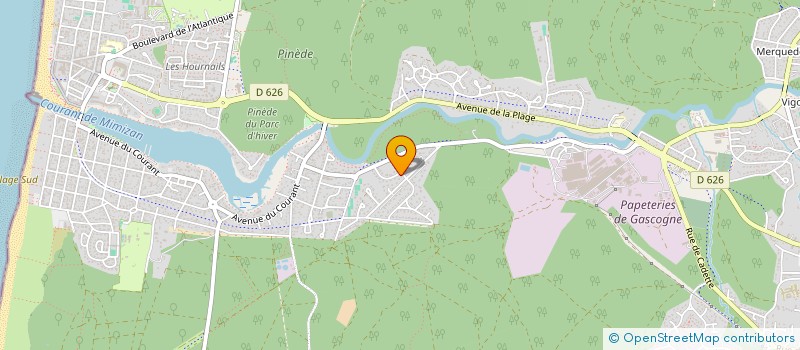 localisation de l'entreprise SAIRAC OCEANE ET NOAH  MIMIZAN