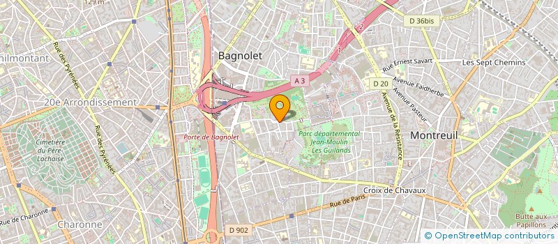 localisation de l'entreprise SAIRAM à BAGNOLET