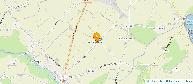 localisation de l'entreprise SAIRE PARTY  ANNEVILLE-EN-SAIRE