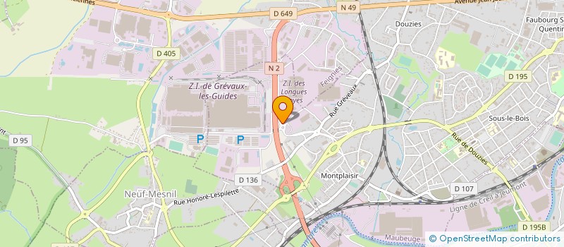 localisation de l'entreprise SAIREL  MAUBEUGE