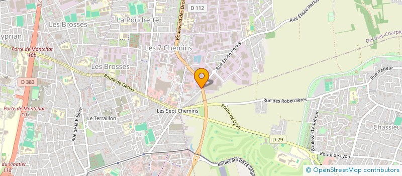 localisation de l'entreprise SAIREM SOCIETE POUR L APPLICATION INDUSTRIELLE DE LA RECHERCHE EN ELECTRONIQUE ET MICRO ONDES à DECINES-CHARPIEU