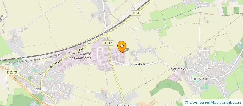 localisation de l'entreprise SAIRVICE à ENNEVELIN