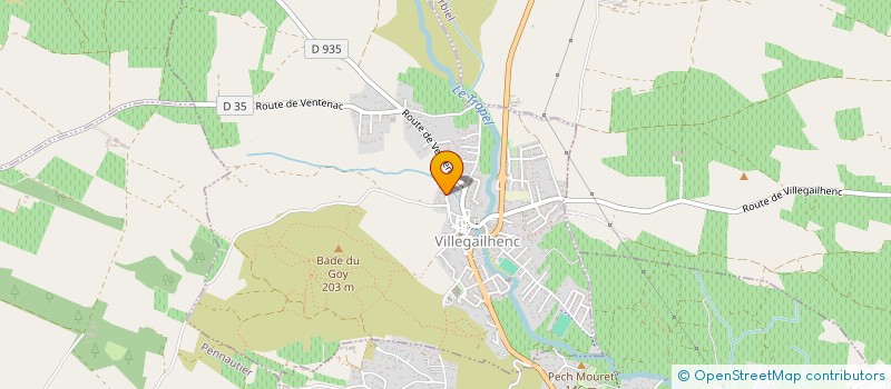 localisation de l'entreprise SAIS  VILLEGAILHENC