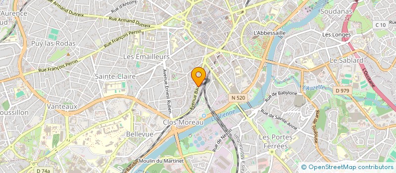 localisation de l'entreprise SAISIE 2001 à LIMOGES