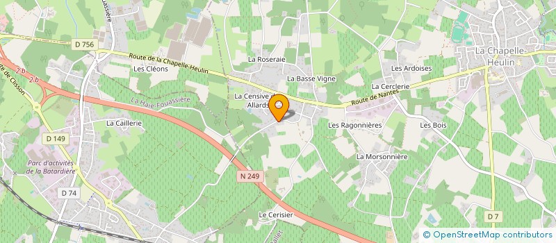 localisation de l'entreprise SAISON DU PAYSAGE  LA CHAPELLE-HEULIN