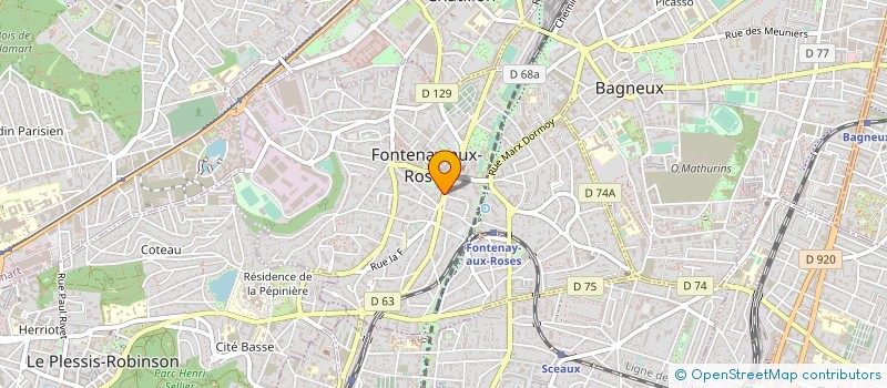 localisation de l'entreprise SAISONS D INTERIEUR à FONTENAY-AUX-ROSES