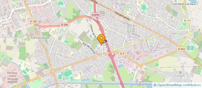 localisation de l'entreprise SAISS  LES PONTS-DE-CE