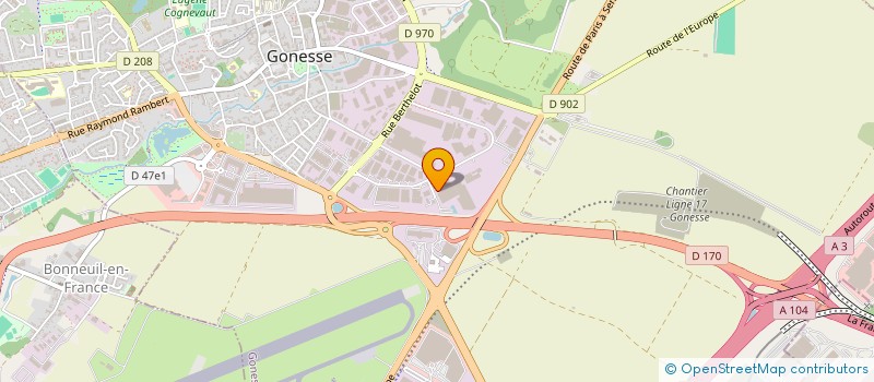 localisation de l'entreprise SAIT FRANCE à GONESSE