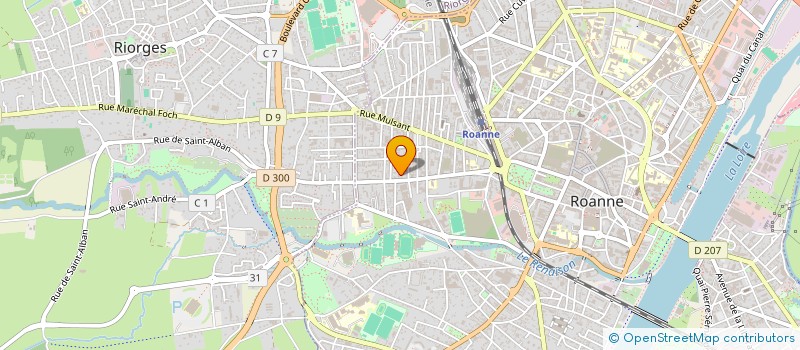 localisation de l'entreprise SAITEC AUTOMATISMES  ROANNE