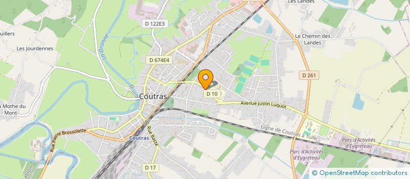 localisation de l'entreprise SAIYM  COUTRAS