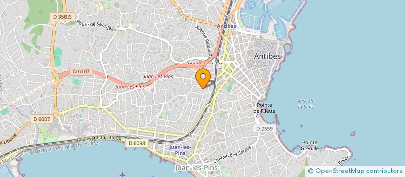 localisation de l'entreprise SAJ à ANTIBES