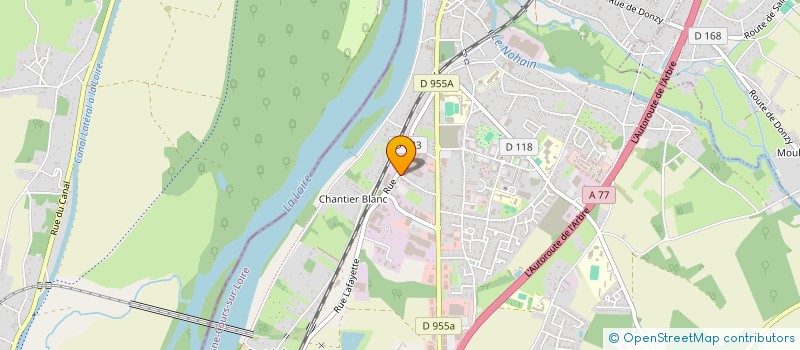 localisation de l'entreprise SAJ à COSNE-COURS-SUR-LOIRE