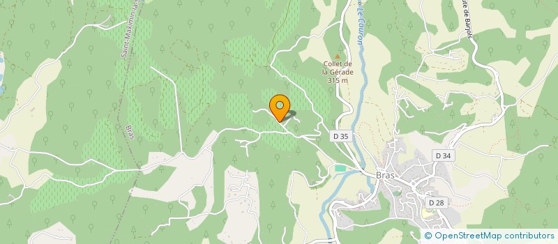 localisation de l'entreprise SAJ  BRAS