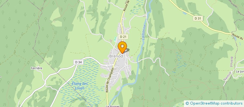 localisation de l'entreprise SAJ  BRENOD