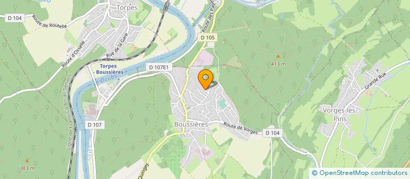 localisation de l'entreprise SAJ  BESANCON