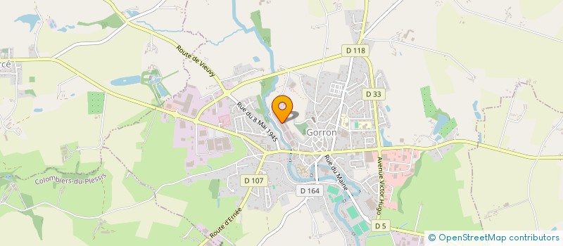 localisation de l'entreprise SAJ  GORRON