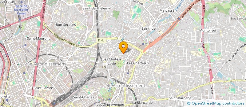 localisation de l'entreprise SAJ IMMO 13 à MARSEILLE 4EME