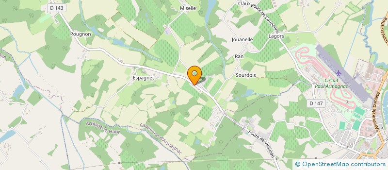 localisation de l'entreprise SAJ32  CAUPENNE-D'ARMAGNAC