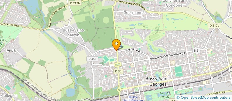 localisation de l'entreprise SAJ8  BUSSY-SAINT-MARTIN