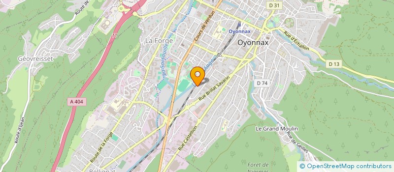 localisation de l'entreprise SAJA 01 à ARBENT