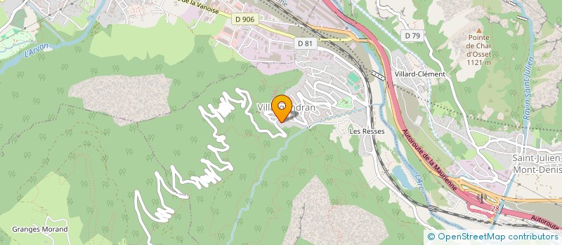 localisation de l'entreprise SAJA  FONTCOUVERTE-LA-TOUSSUIRE