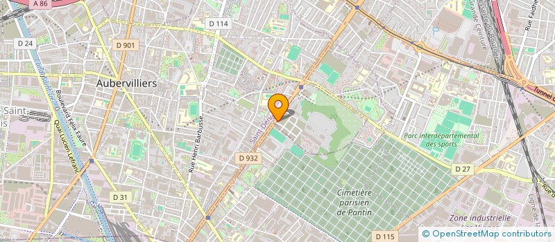 localisation de l'entreprise SAJA GROUPE  AUBERVILLIERS