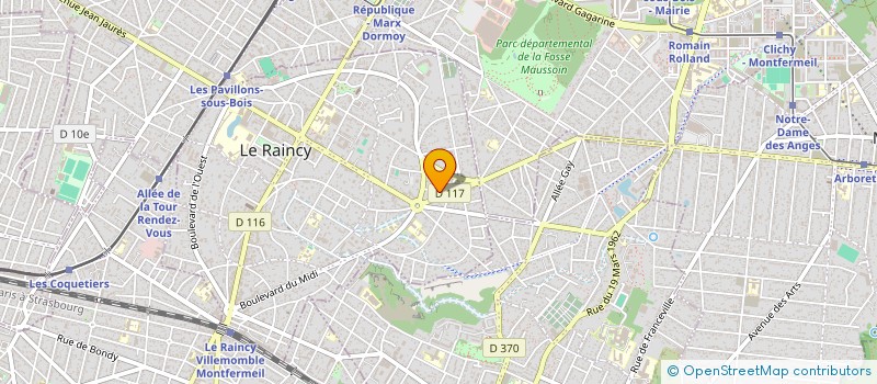 localisation de l'entreprise SAJA MED à LE RAINCY