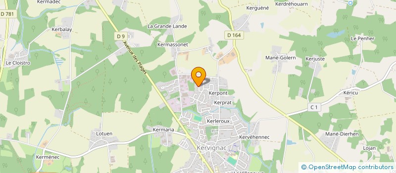 localisation de l'entreprise SAJARO à KERVIGNAC