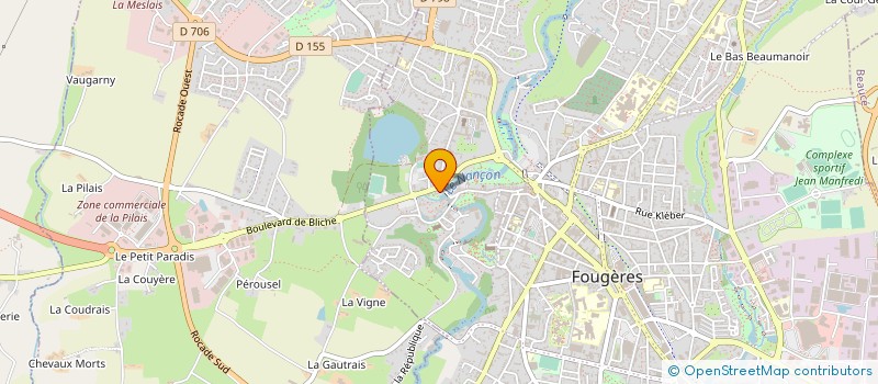 localisation de l'entreprise SAJCN  FOUGERES