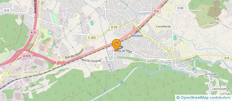 localisation de l'entreprise SAJE 2621  SIMIANE-COLLONGUE