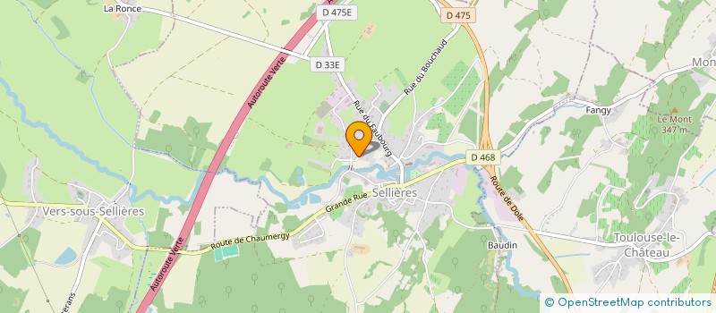 localisation de l'entreprise SAJE  SELLIERES