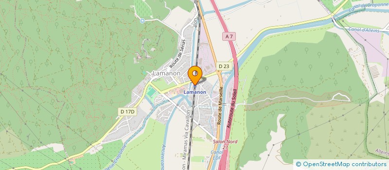 localisation de l'entreprise SAJE  LAMANON