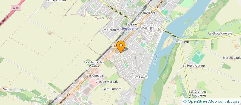 localisation de l'entreprise SAJE  BEAUGENCY