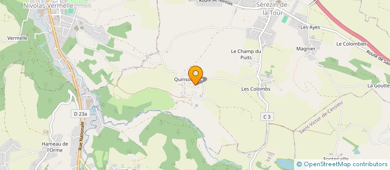 localisation de l'entreprise SAJE  SEREZIN-DE-LA-TOUR