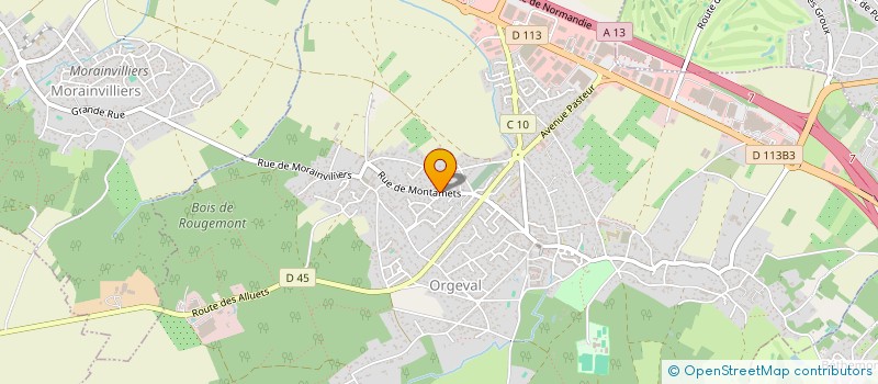 localisation de l'entreprise SAJE à ORGEVAL