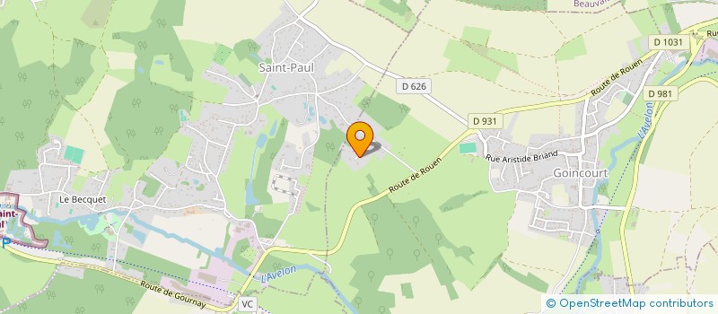 localisation de l'entreprise SAJE  GOINCOURT