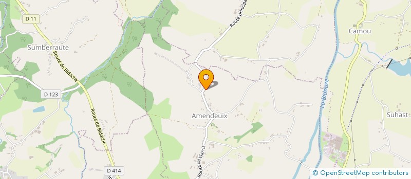 localisation de l'entreprise SAJE IMMO  AMENDEUIX-ONEIX