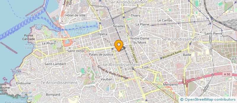 localisation de l'entreprise SAJEF AVOCATS à MARSEILLE