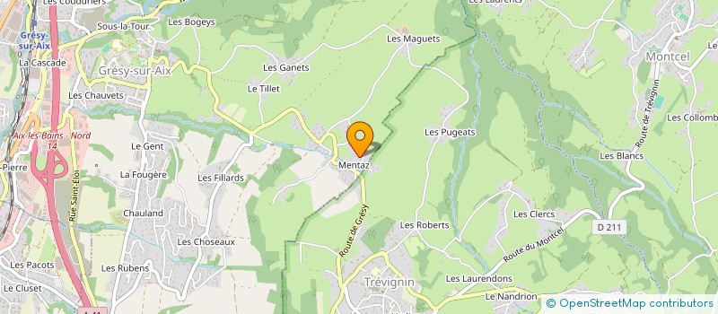 localisation de l'entreprise SAJELA.73  GRESY-SUR-AIX