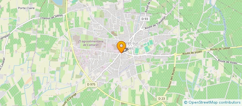 localisation de l'entreprise SAJELL  CAMARET-SUR-AIGUES