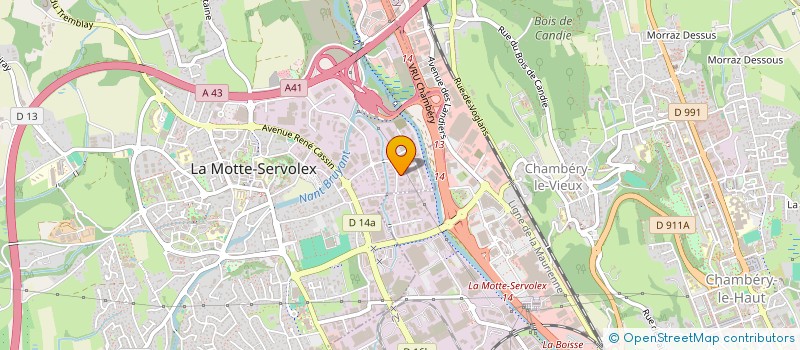 localisation de l'entreprise SAJEMAT à LA MOTTE-SERVOLEX