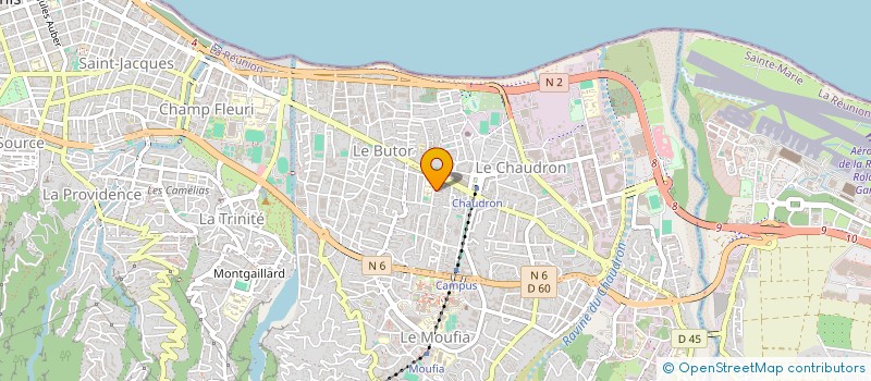 localisation de l'entreprise SAJEP à SAINT-DENIS