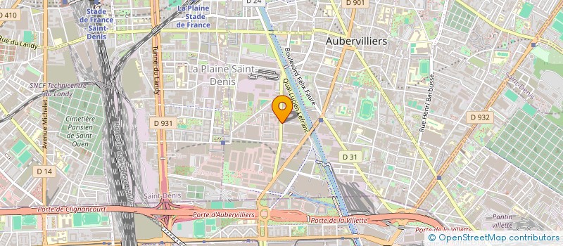 localisation de l'entreprise SAJESS à AUBERVILLIERS