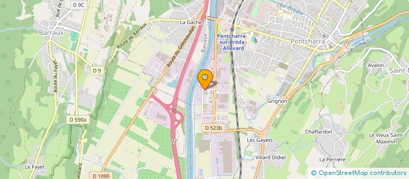 localisation de l'entreprise SAJESS  PONTCHARRA