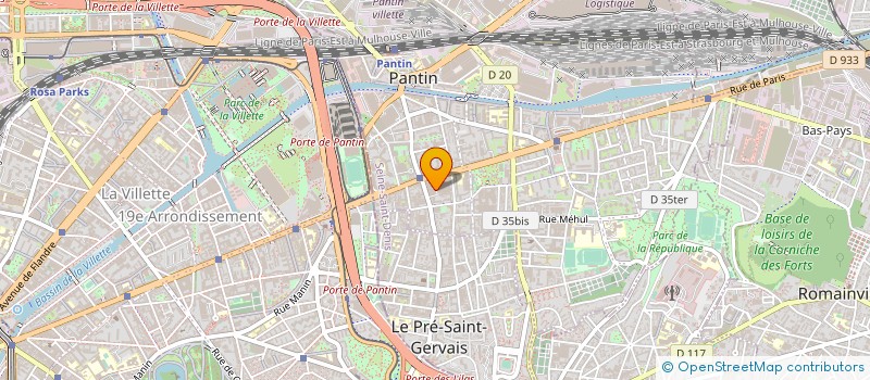 localisation de l'entreprise SAJESS à PANTIN